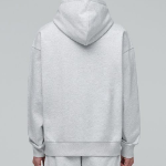 Musinsa Standard Heavyweight Oversize Hooded Sweatshirt Melange Light Grey