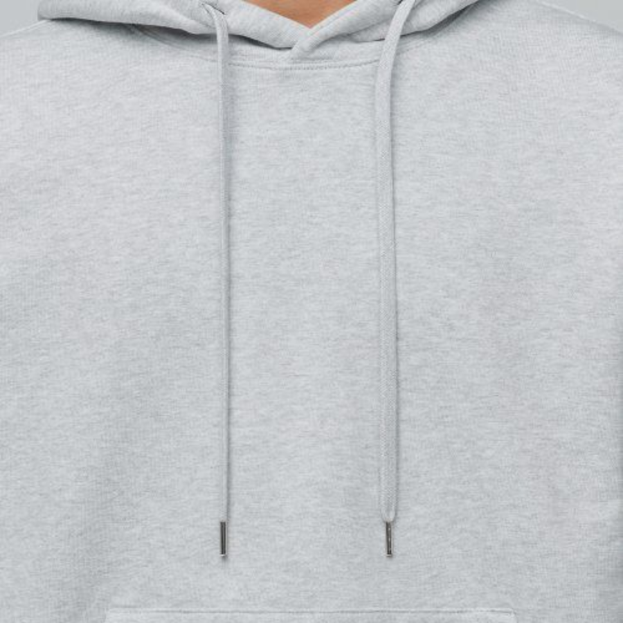 Musinsa Standard Heavyweight Oversize Hooded Sweatshirt Melange Light Grey