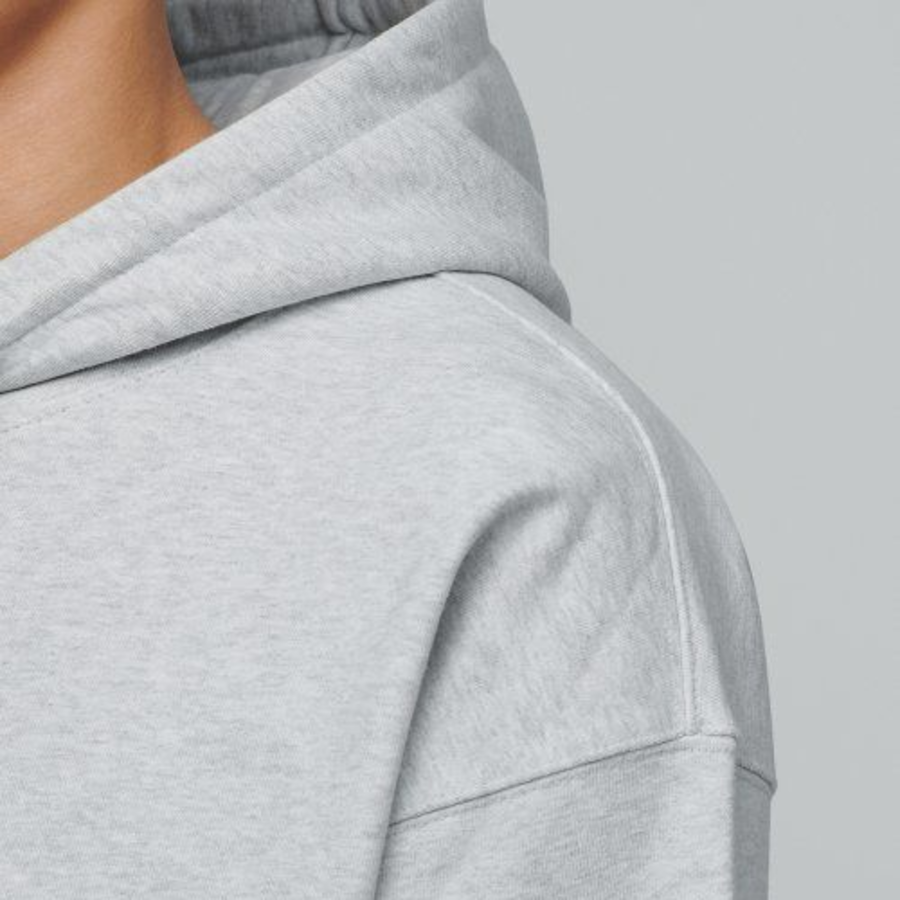 Musinsa Standard Heavyweight Oversize Hooded Sweatshirt Melange Light Grey