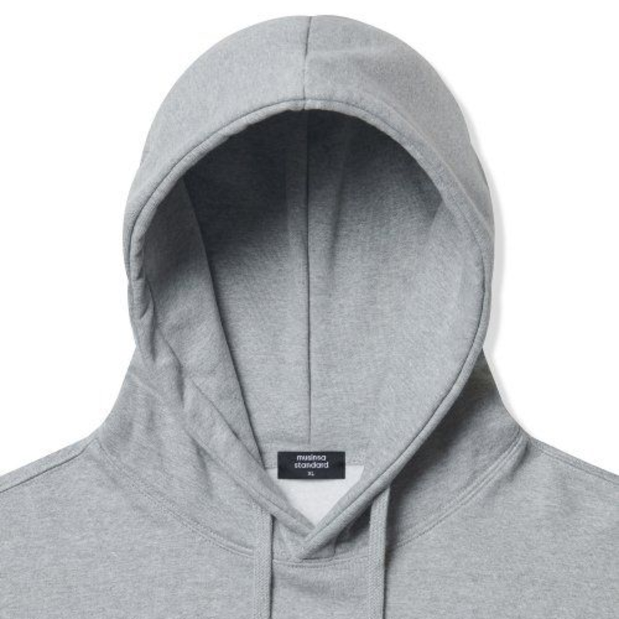 Musinsa Standard Fleece Hooded Sweatshirt Medium Grey