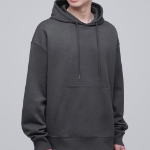 Musinsa Standard Flat Terry Oversize Hooded Sweatshirt Gunmetal
