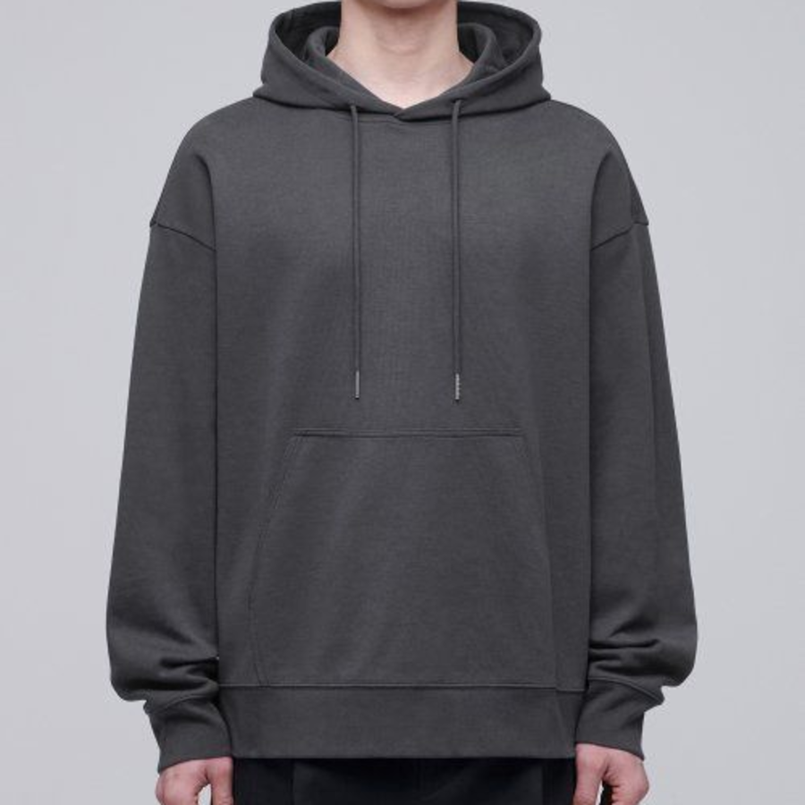 Musinsa Standard Flat Terry Oversize Hooded Sweatshirt Gunmetal