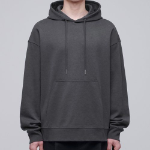 Musinsa Standard Flat Terry Oversize Hooded Sweatshirt Gunmetal