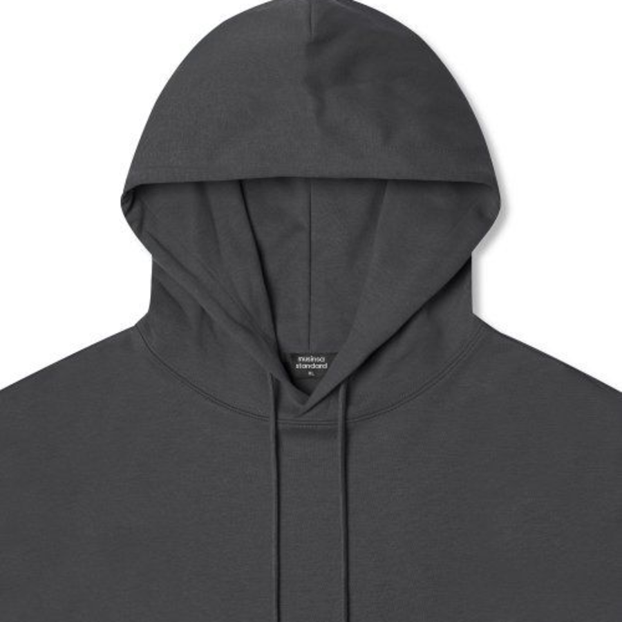 Musinsa Standard Flat Terry Oversize Hooded Sweatshirt Gunmetal