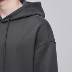Musinsa Standard Flat Terry Oversize Hooded Sweatshirt Gunmetal