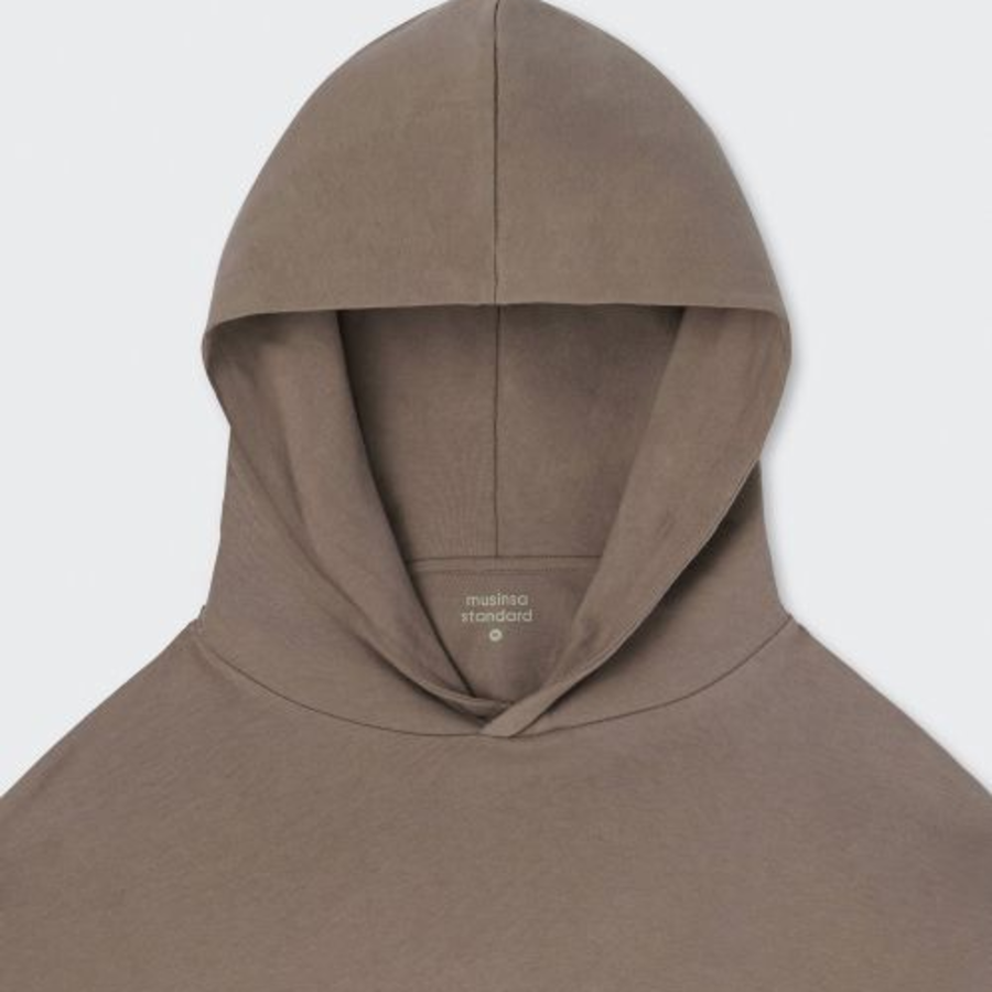 Musinsa Standard Hooded Long Sleeve T-Shirt Taupe
