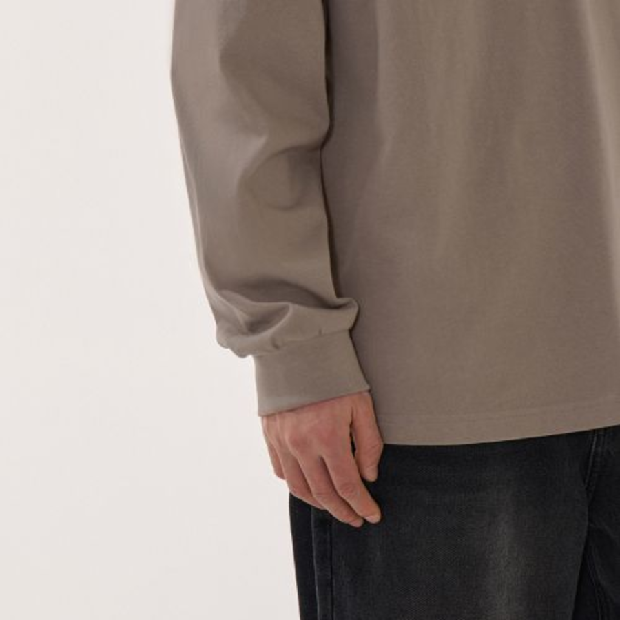 Musinsa Standard Hooded Long Sleeve T-Shirt Taupe