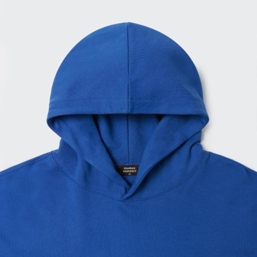 Musinsa Standard Loose Balloon Hooded Sweatshirt Blue