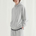Musinsa Standard Oversize Hooded Sweatshirt Melange Light Grey
