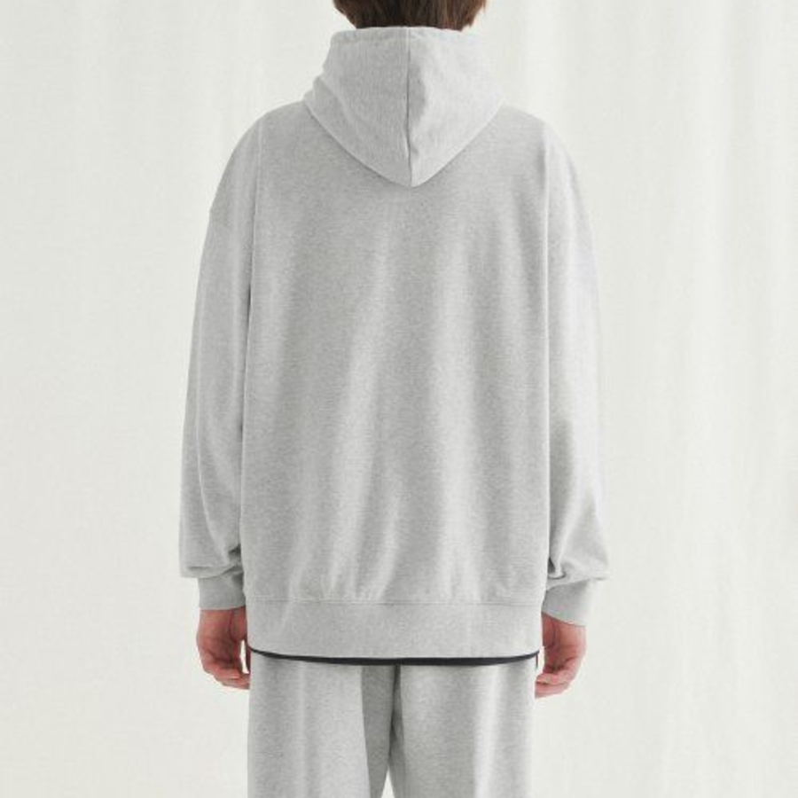 Musinsa Standard Oversize Hooded Sweatshirt Melange Light Grey