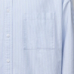 Musinsa Standard Stripe Oversized Oxford Shirt – Sky Blue Stripe