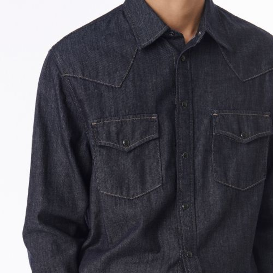 Musinsa Standard Denim Western Shirt – Indigo