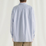 Melange Master Overfit Stripe Oxford Shirt – Blue/Stripe