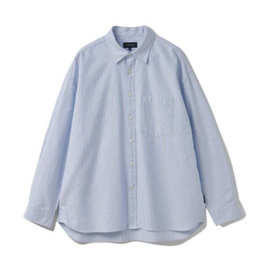 Melange Master Overfit Stripe Oxford Shirt – Blue/Stripe