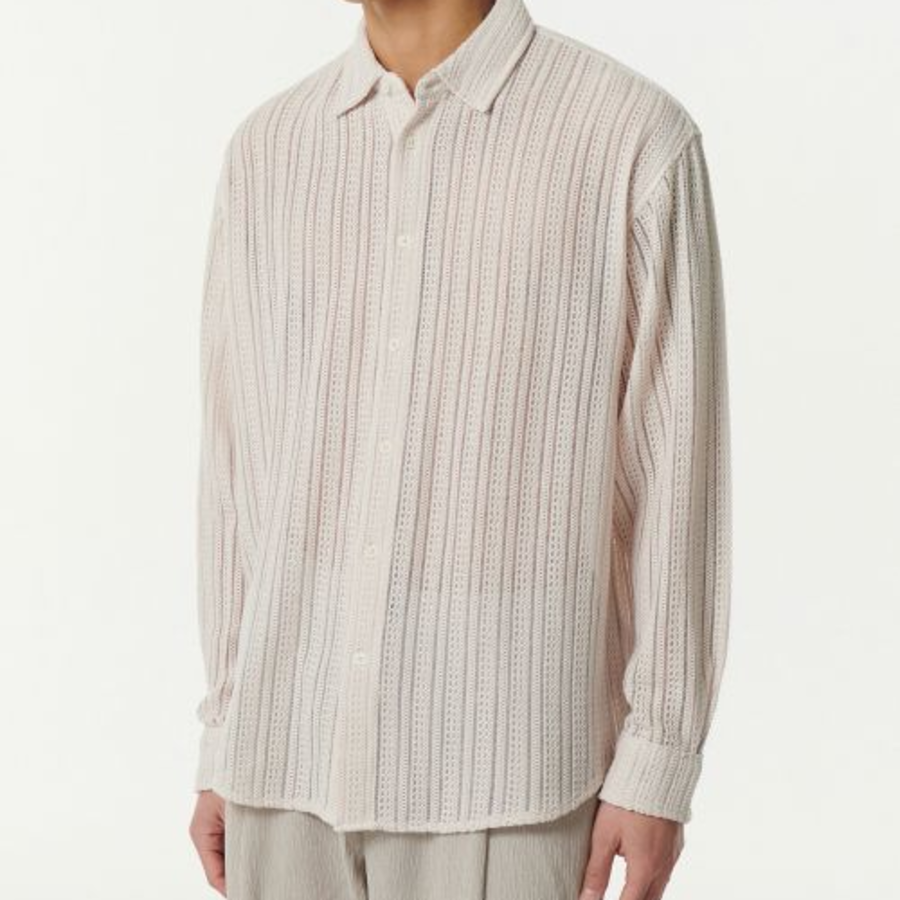 Musinsa Standard Relaxed Crochet Shirt – Ivory