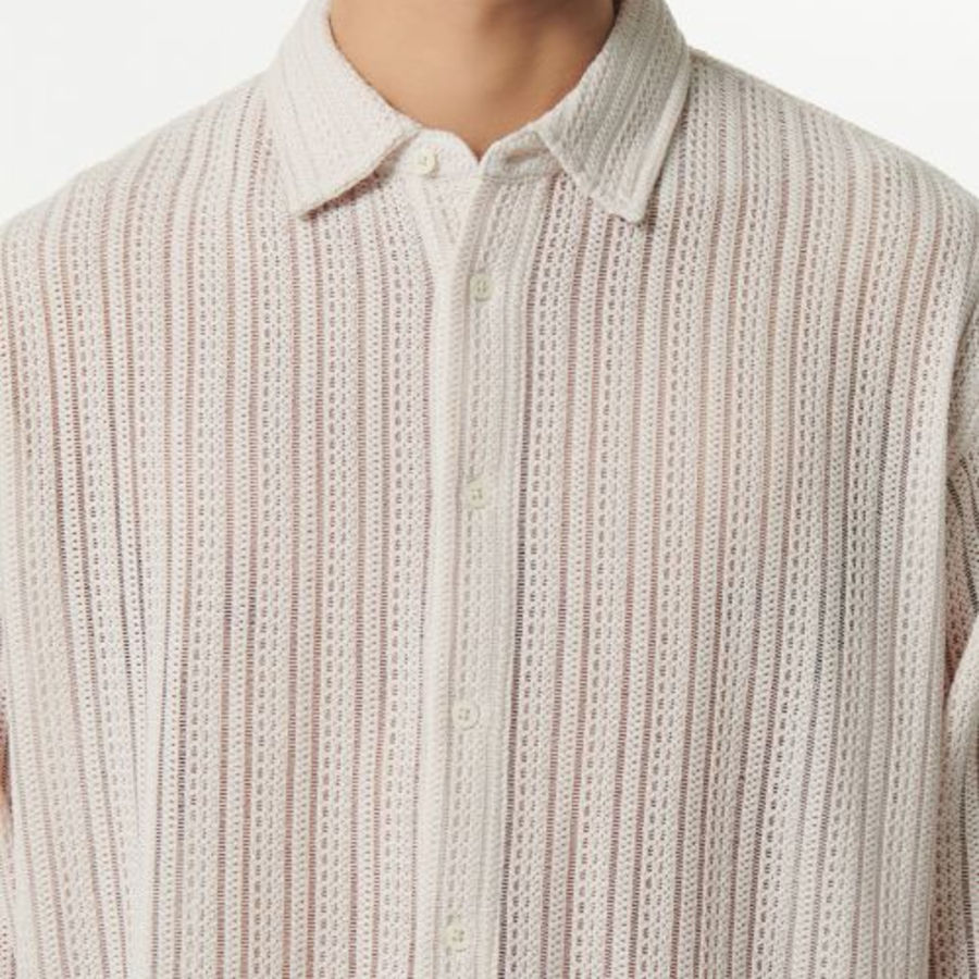 Musinsa Standard Relaxed Crochet Shirt – Ivory