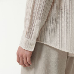 Musinsa Standard Relaxed Crochet Shirt – Ivory