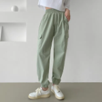 Карго-джоггеры в стиле boyfit с эластичным поясом