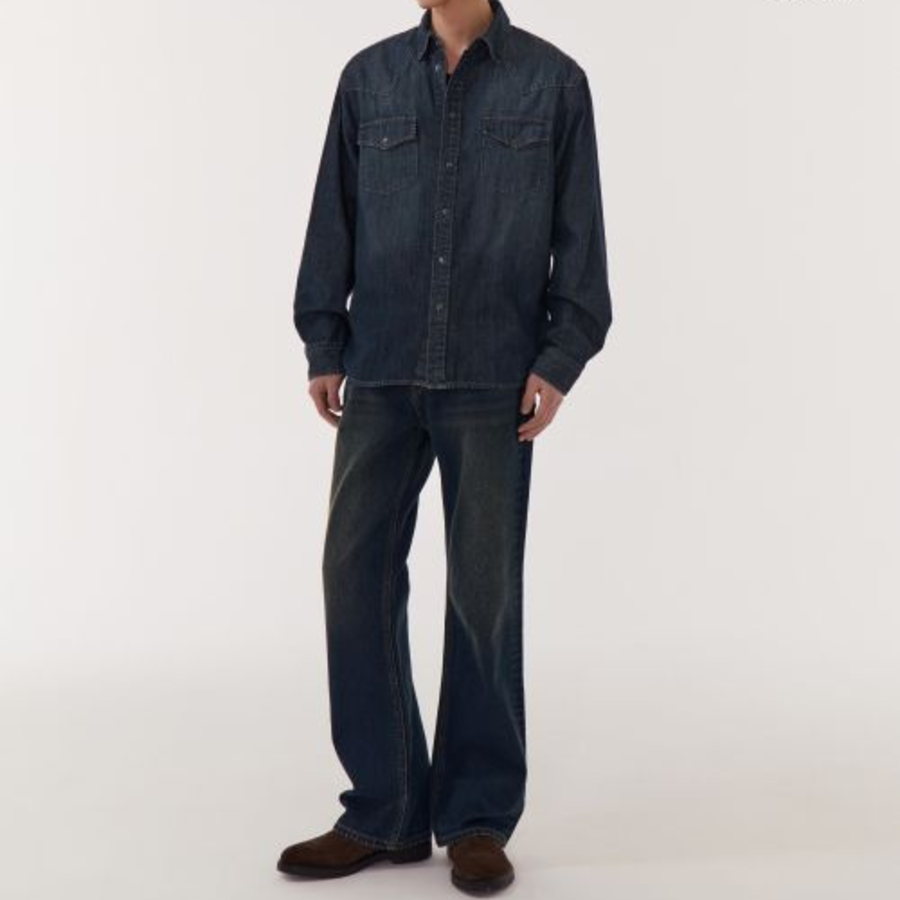 Musinsa Standard Denim Western Shirt – Indigo