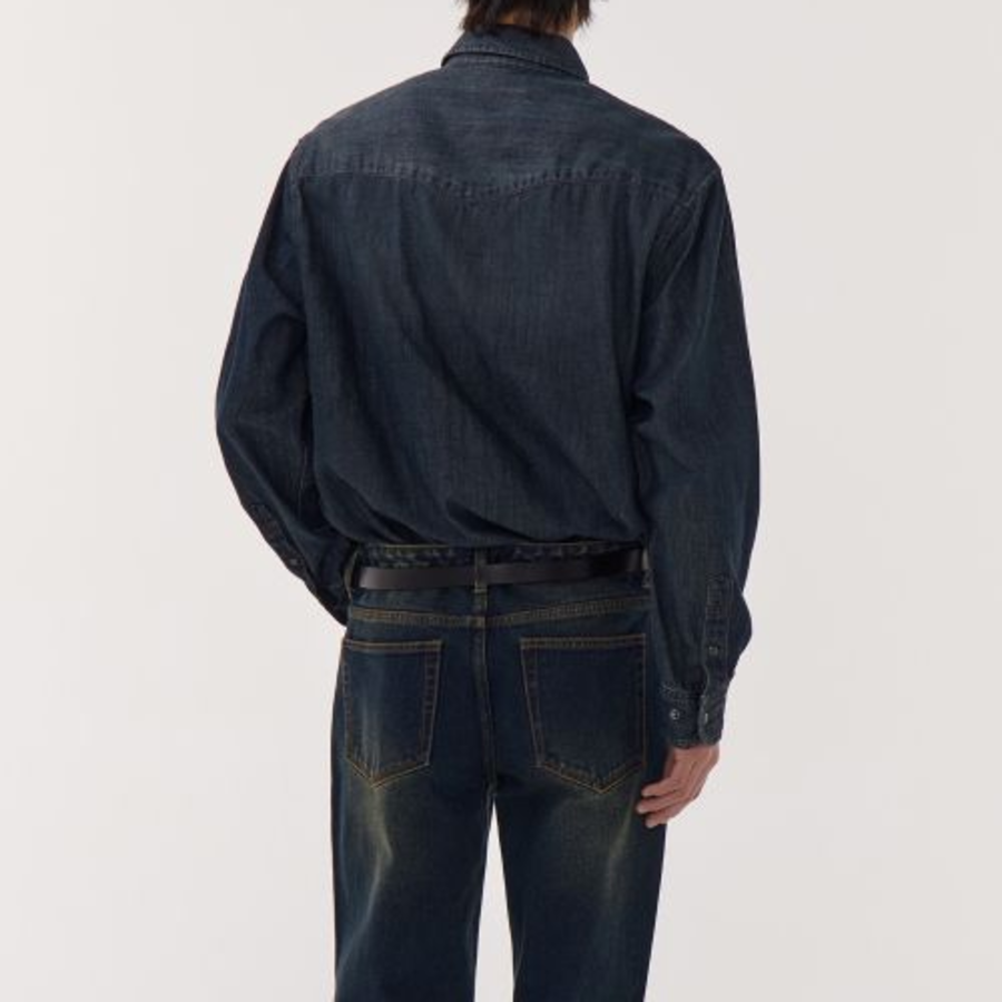 Musinsa Standard Denim Western Shirt – Indigo