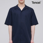 Musinsa Standard Open Collar Short Sleeve Shirt – Navy