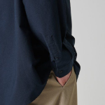 Musinsa Standard Oversized Oxford Shirt – Navy