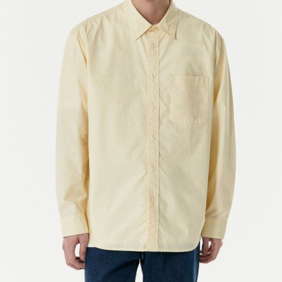 Musinsa Standard Relaxed Washed Poplin Shirt – Lemon