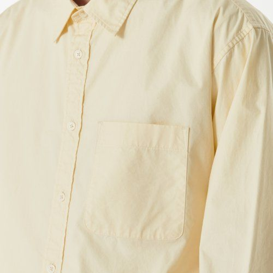 Musinsa Standard Relaxed Washed Poplin Shirt – Lemon