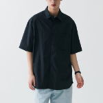 Musinsa Standard City Leisure CN Oversized Short Sleeve Shirt – Black
