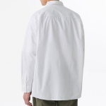 Musinsa Standard Oversized Washed Poplin Shirt – White