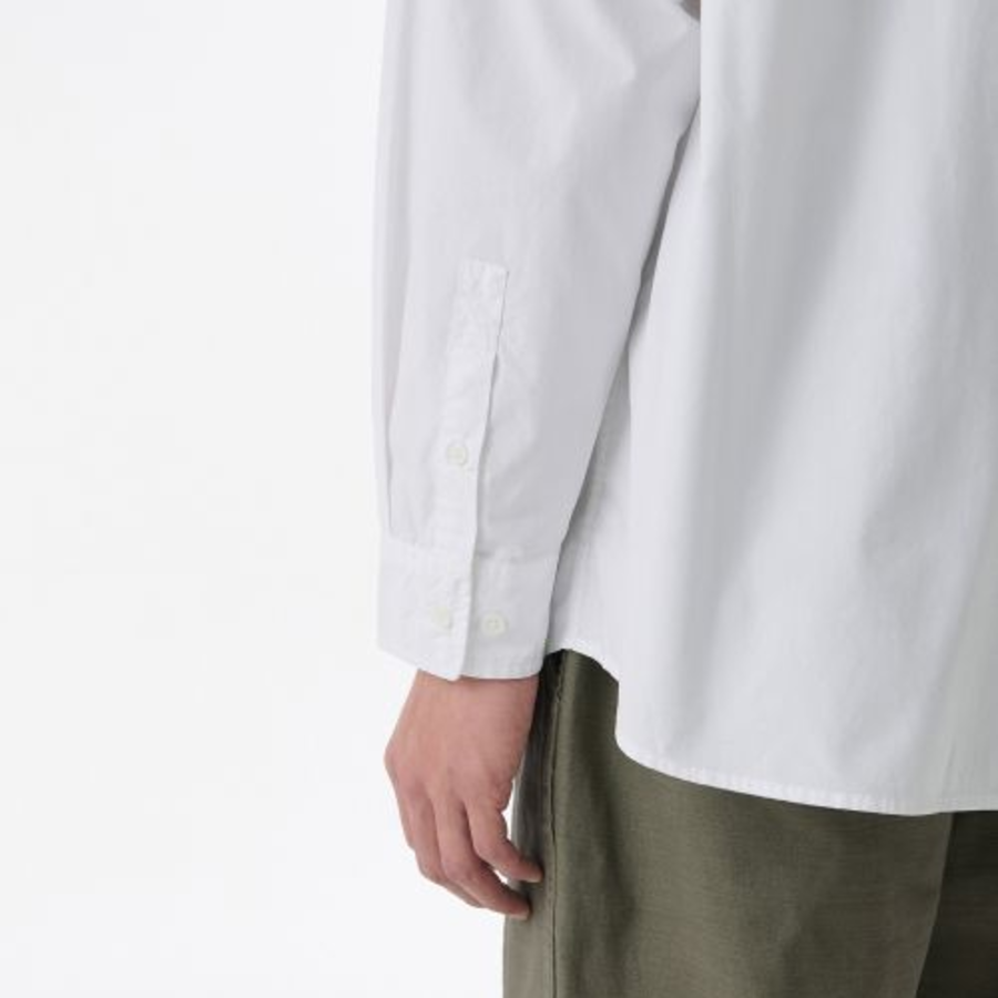 Musinsa Standard Oversized Washed Poplin Shirt – White