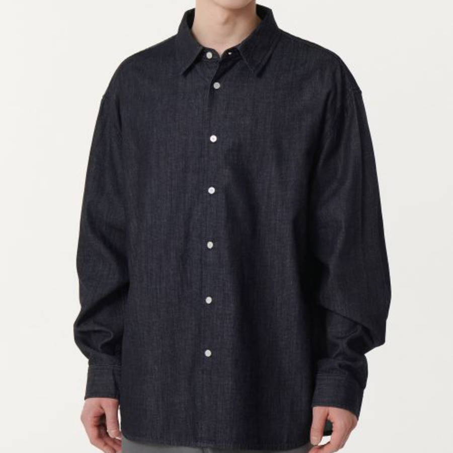 Musinsa Standard Relaxed Denim Shirt – Indigo