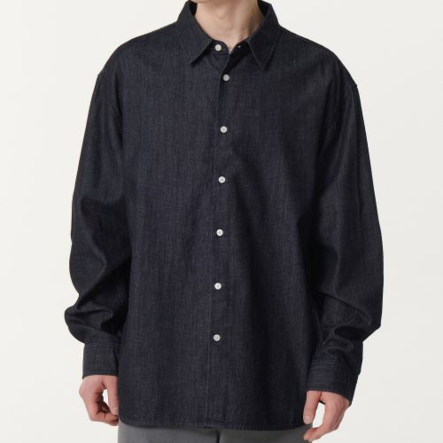 Musinsa Standard Relaxed Denim Shirt – Indigo