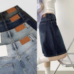 Женские бермуды из охлаждающего денима с широким кроем и удлинённой длиной