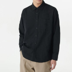 Musinsa Standard Relaxed Fit Oxford Shirt – Black