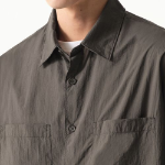 Musinsa Standard City Leisure Lightweight Nylon Oversized Shirt – Dark Grey