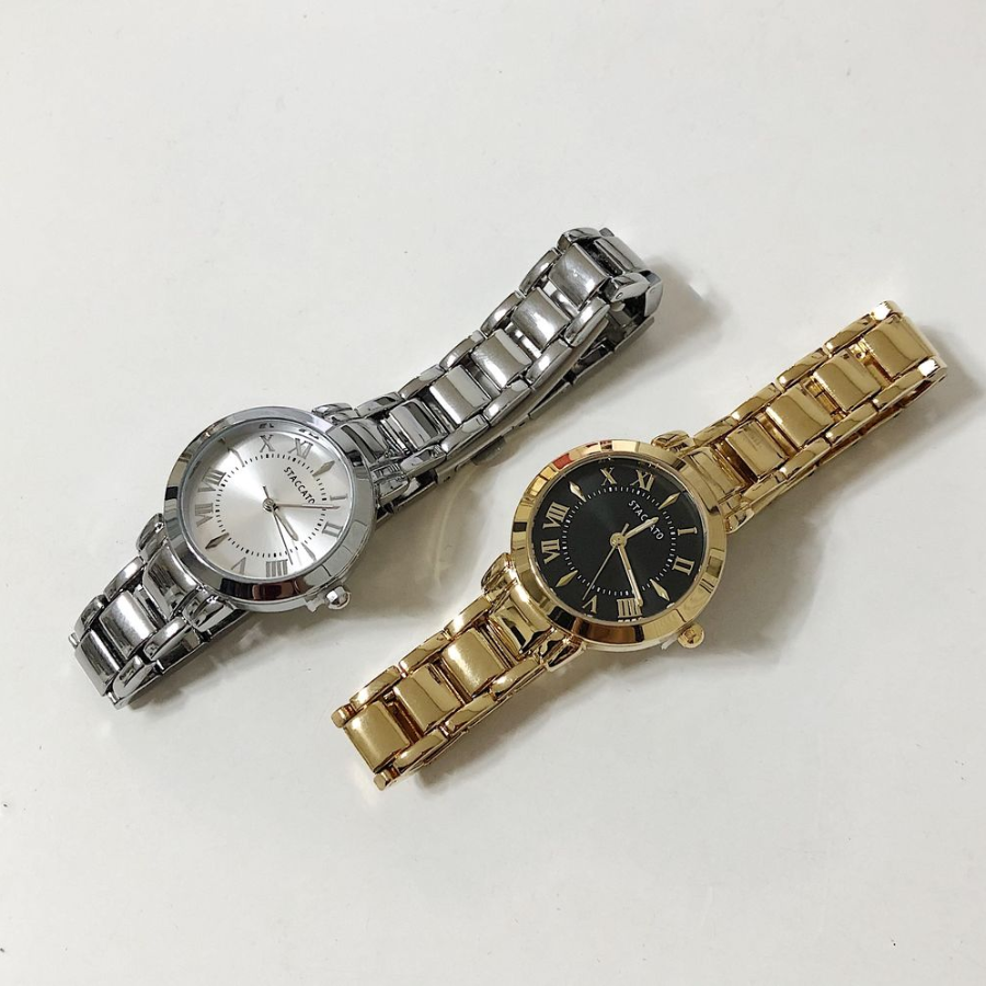 Simple Roman Round Metal Watch — лаконичные часы с римскими цифрами для элегантного образа