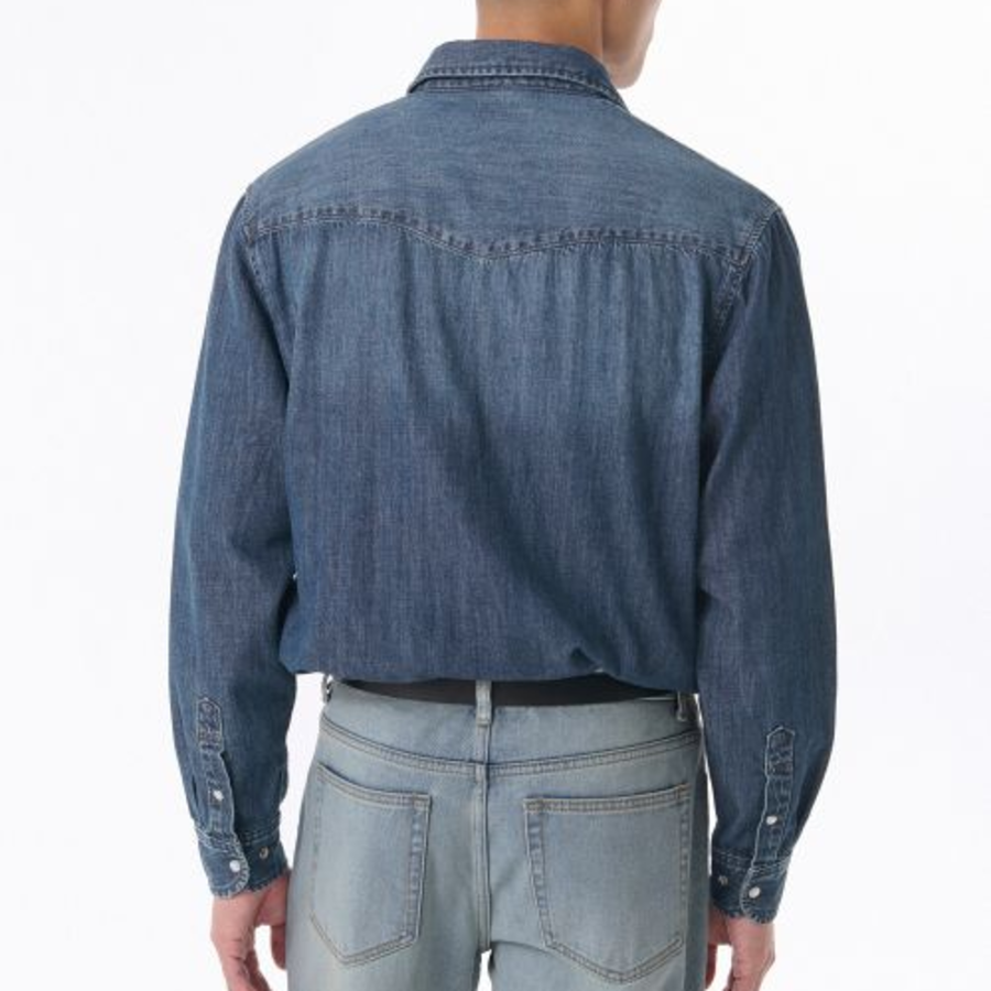 Musinsa Standard Denim Western Shirt – Indigo