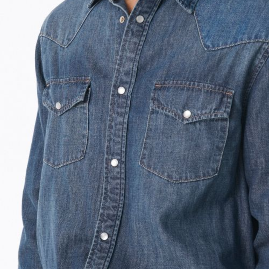 Musinsa Standard Denim Western Shirt – Indigo