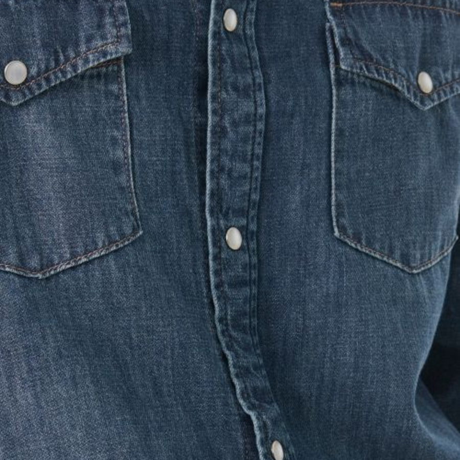 Musinsa Standard Denim Western Shirt – Indigo