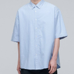 Musinsa Standard Oversized Oxford Short Sleeve Shirt – Sky Blue