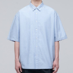 Musinsa Standard Oversized Oxford Short Sleeve Shirt – Sky Blue