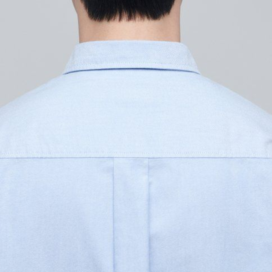 Musinsa Standard Oversized Oxford Short Sleeve Shirt – Sky Blue