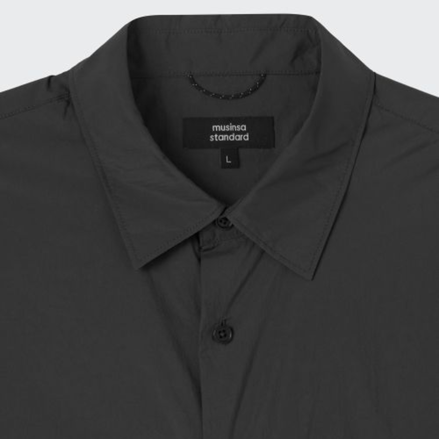 Musinsa Standard City Leisure Airweight Short Sleeve Shirt – Black