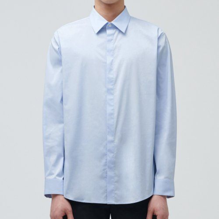 Musinsa Standard Hidden Button Dress Shirt – Sky Blue