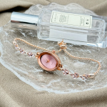 Karin Slide Women’s Wristwatch (Pink) — женские наручные часы с утончённым дизайном и розовым циферблатом