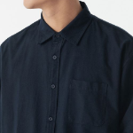 Musinsa Standard Relaxed Fit Oxford Shirt – Navy