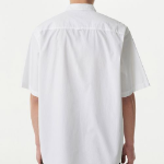 Musinsa Standard Relaxed Washed Poplin Short Sleeve Shirt – White