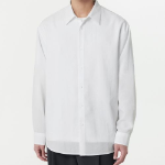 Musinsa Standard Relaxed Linen-Like Shirt – White