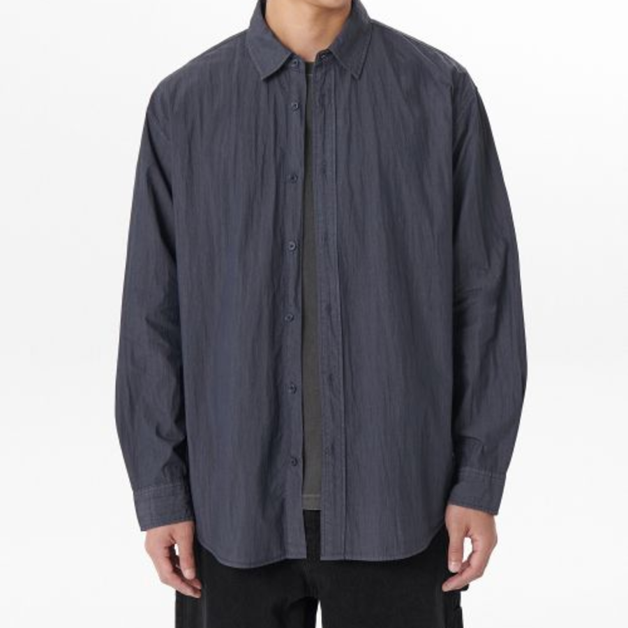Musinsa Standard Relaxed Pigment Shirt – Navy